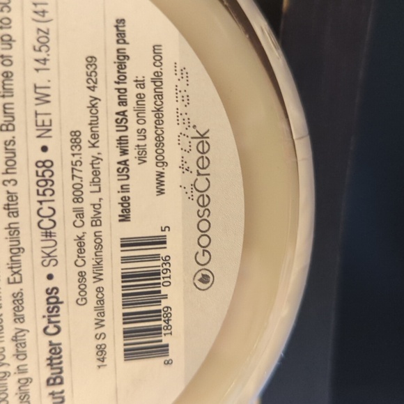 Goosecreek 3 Wick Candle Peanut Butter Crisps Cereal 14.5 oz Lot of 2 NEW OOS - Picture 10 of 10